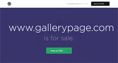 Desktop Screenshot of gallerypage.com